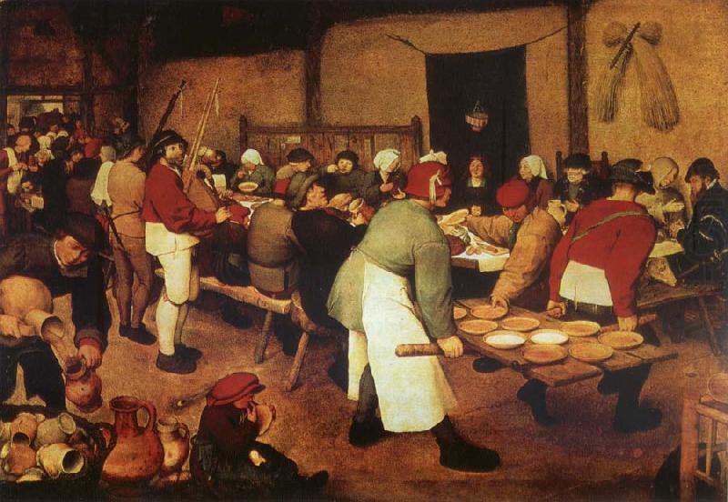 Farmer wedding, Pieter Bruegel